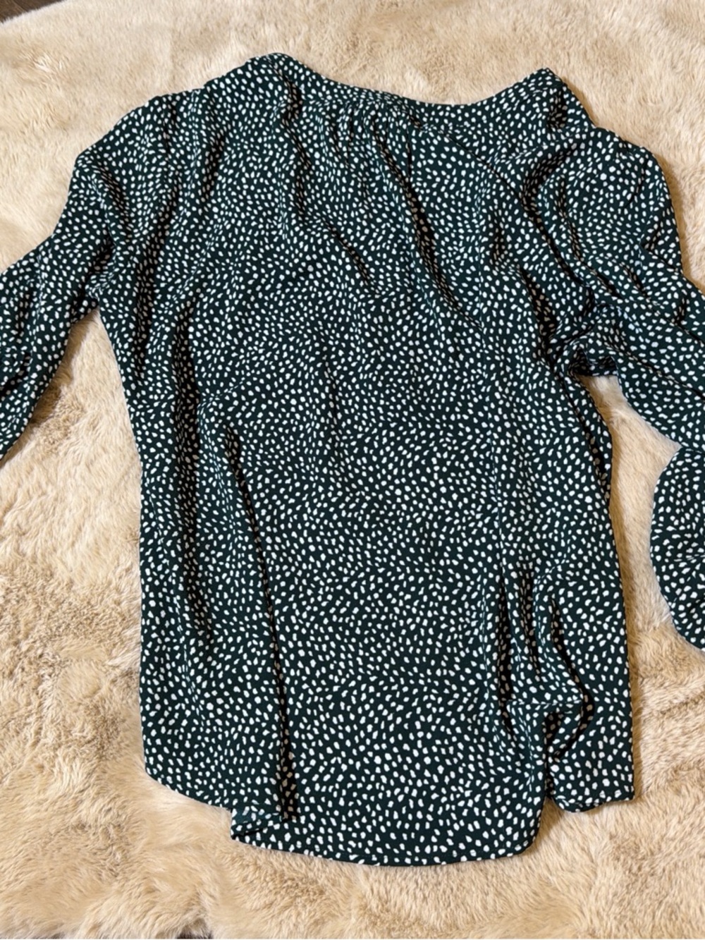 41 Hawthorn Teal Dot-Print Blouse - Picture 4 of 5
